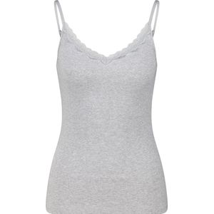 America Today - Grace - Singlet - Light Grey Melange - Katoen