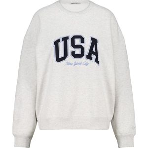America Today sweater lichtgrijs melange