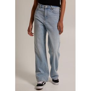 America Today - Jeans - Lichtblauw - Hoge Taille - Rechte Pijp
