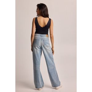 Jeans - Medium Used - Katoen - High Waist - Wide Leg Fit