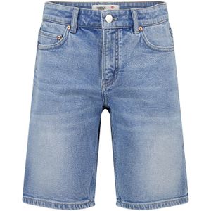 America Today - Denim Short - Blauw - Katoen met Elastaan - Relaxed Pasvorm