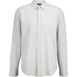America Today linnen casual overhemd blauw