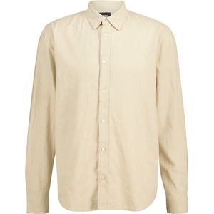 America Today - Casual Overhemd - Bruin - Linnen