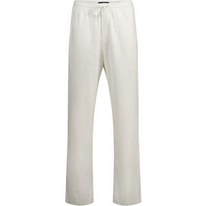 America Today Broek Wit - Linnen en Katoen - Straight Fit