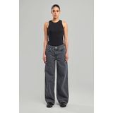 America Today - Tampa - Jeans - Grijs - High Waist Wide Leg