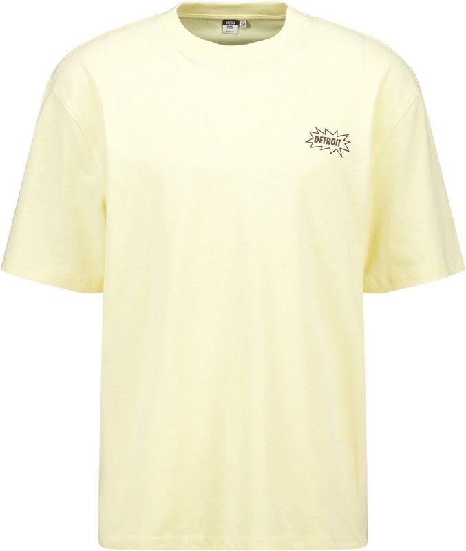 America Today - Eduardo - T-shirt - Light Yellow - Katoen