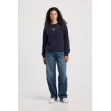 America Today - Sweatshirt - Marine - Grijs Gemêleerd - Rood