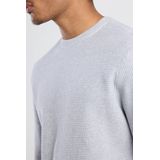 America Today - Kain - Trui - Light Grey Melange - Biologisch Katoen