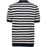 Poloshirt - White/Blue - Katoen - Regular Fit