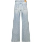 America Today - High Waist Wide Leg Jeans - Medium Blue Denim