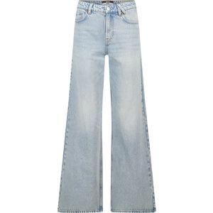 America Today - High Waist Wide Leg Jeans - Medium Blue Denim