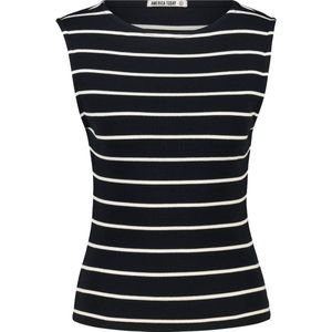 America Today - Gemma - Dames Top - Mouwloos - Gestreept Patroon