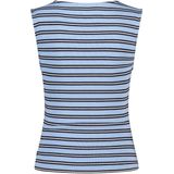 America Today mouwloze top blauw