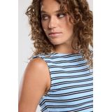 America Today - Gemma - Dames Top - Mouwloos - Gestreept Patroon