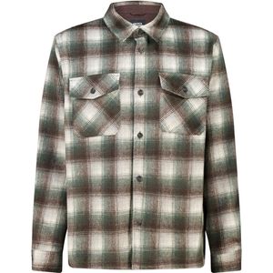America Today - Overshirt - Groen - Regular Fit - Lange Mouwen - Ruitprint