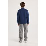 America Today - Trui - Katoen en Polyester - Lange Mouwen - Opstaande Kraag