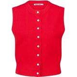 America Today - Giselle - Dames Top - Mouwloos - Gebreid Design