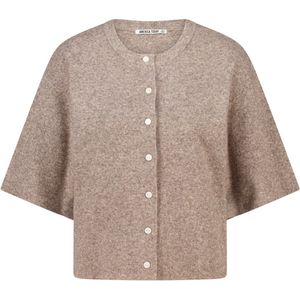 America Today cardigan taupe gebreid