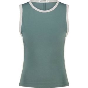 America Today - Mouwloze Top - Grijsgroen