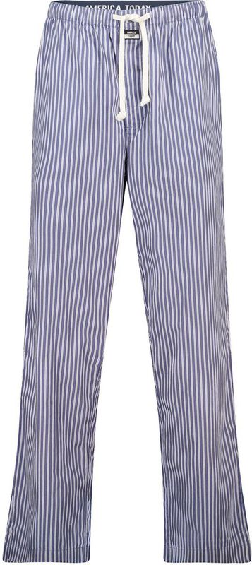 America Today - Lio - Heren Broek - Wit-Blauw Gestreept