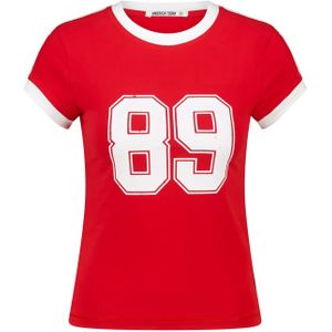 America Today Shirt  rood / wit