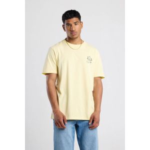 America Today - Etienne - T-shirt - Light Yellow - Katoen