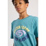 America Today - Etienne JR - T-shirt - Ocean - Katoen