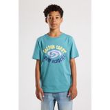 America Today - Etienne JR - T-shirt - Ocean - Katoen