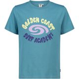 America Today - Etienne JR - T-shirt - Ocean - Katoen