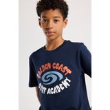 America Today - Etienne JR - T-shirt - Dark Blue - Katoen