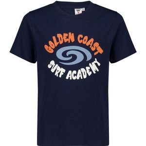 America Today - Etienne JR - T-shirt - Dark Blue - Katoen