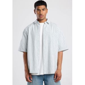 America Today - Iden - Overhemd - Wit - Korte Mouwen - 100% Katoen