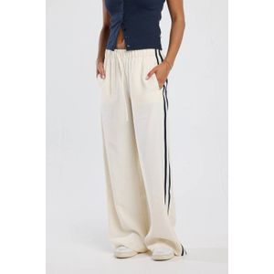 America Today wide leg high waist broek ecru