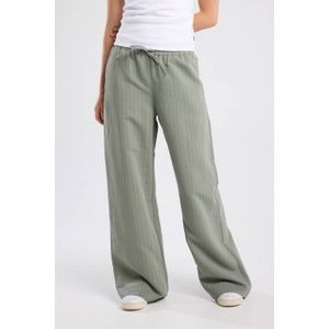 America Today - Wide Leg High Waist Broek - Groen