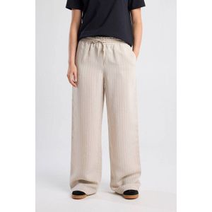 America Today - Wide Leg High Waist Broek - Ecru