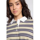 America Today - Liz - Dames Polo - Gestreept - Lange Mouwen