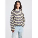 America Today - Liz - Dames Polo - Gestreept - Lange Mouwen