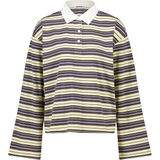 America Today - Liz - Dames Polo - Gestreept - Lange Mouwen