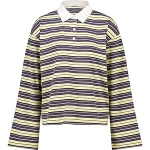 America Today - Liz - Dames Polo - Gestreept - Lange Mouwen