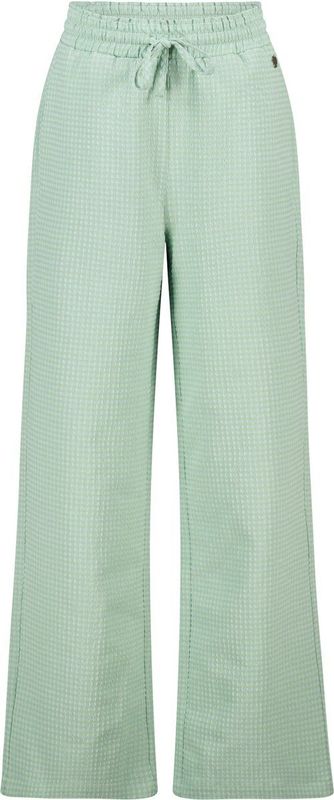 America Today - Casual Broek - Lichtgroen - Polyester - Lange Lengte