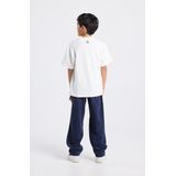 America Today corduroy casual broek donkerblauw