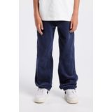 America Today corduroy casual broek donkerblauw