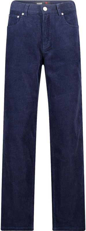 America Today corduroy casual broek donkerblauw