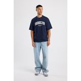 America Today - Evert - T-shirt - Blauw - Relaxed Fit