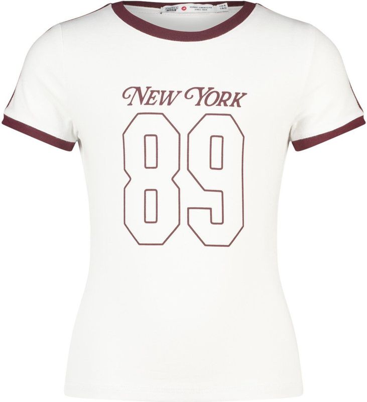 America Today - T-shirt - Katoen - Ronde Hals - Korte Mouwen