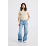 America Today - Eliana - Dames T-shirt - Korte Mouwen - Kanten Details