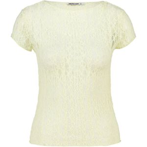 America Today - Eliana - Dames T-shirt - Korte Mouwen - Kanten Details