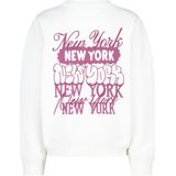 America Today sweater met backprint lichtgrijs