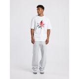 America Today - Evan - Heren T-shirt - Relaxed Fit - Ronde Hals - Floral Artwork