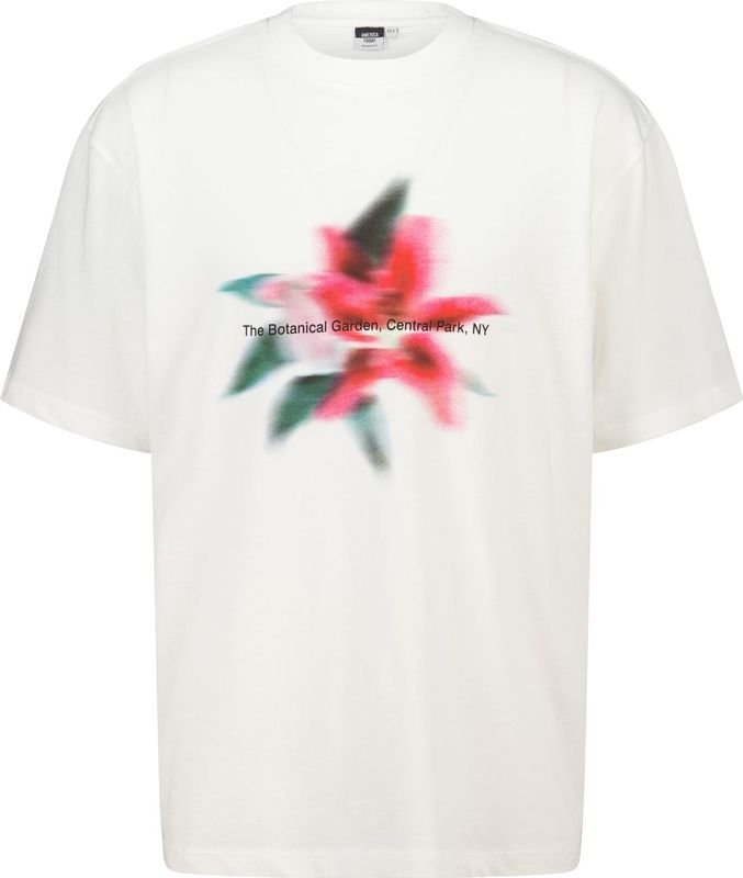 America Today - Evan - Heren T-shirt - Relaxed Fit - Ronde Hals - Floral Artwork